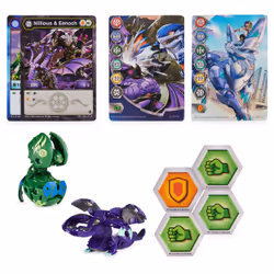 Bakugan Legends, Baku-Tin, Gargonoid X Webam ( exclusif), Mystery Core, 2 cartes portail, 4 BakuCores, figurines d'action à collectionner, à partir de 6 ans