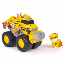 PAW Patrol Rescue Wheels Rubble’s Bulldozer, Bulldozer, 3 an(s), Plastique, Noir, Gris, Jaune