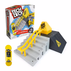 Tech Deck - FINGER SKATE - Starter Set X-Connect Skate Park 100% Modulable À Construire Et Personnaliser + 1 Finger Skate Exc ...