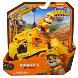 Rubble &amp; Crew Rubble’s Bulldozer, Bulldozer, 3 an(s), Plastique, Noir, Orange, Jaune