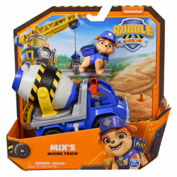 Rubble & Crew Mix’s Mixing Truck, Camion-toupie, 3 an(s), Plastique, Multicolore