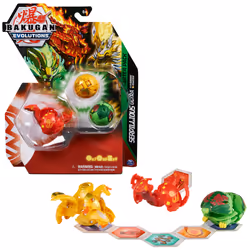 Bakugan Evolutions Starter Pack, Coffret de 3, Serpillious Ultra avec Hydorous et Pegatrix, Figurines articulées à collection ...