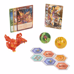 Bakugan Evolutions Starter Pack, Coffret de 3, Serpillious Ultra avec Hydorous et Pegatrix, Figurines articulées à collectionner, à partir de 6 ans
