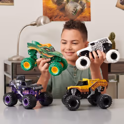 Monster Jam , Monster truck Megalodon officiel, véhicule en métal moulé à collectionner, échelle 1:24, jouets pour garçons et ...