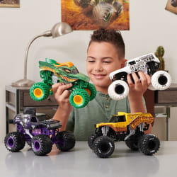 Monster Jam , Monster truck Megalodon officiel, véhicule en métal moulé à collectionner, échelle 1:24, jouets pour garçons et filles à partir de 3 ans