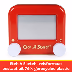 ETCH A SKETCH - Etch A Sketch Version Recyclable - Créez Des Dessins A L'Infini Avec L' Ardoise Magique - Format Voyage A Emporter Partout - Jouet Enfant 3 Ans Et + - Loisirs Créatifs Jouet De Dessin