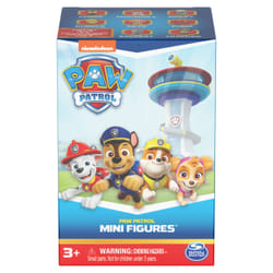 PAW Patrol , 10e anniversaire, Mini-figurine surprise à collectionner de 5 cm avec une boîte tour de contrôle (plusieurs modèles disponibles), jouets pour enfants à partir de 3 ans