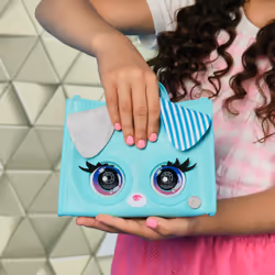 Purse Pets - TOTE BAG CHIOT - ANIMAL INTERACTIF FORMAT SAC À MAIN - Sac pour Enfant Chien Interactif Qui Cligne Des Yeux - À L'Epaule Ou En Bandoulière- Sons Et Modes De Jeu - Jouet Enfant 4 Ans Et + - Vue supplémentaire 4