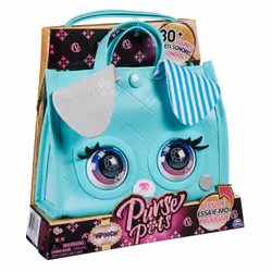 Purse Pets - TOTE BAG CHIOT - ANIMAL INTERACTIF FORMAT SAC À MAIN - Sac pour Enfant Chien Interactif Qui Cligne Des Yeux - À L'Epaule Ou En Bandoulière- Sons Et Modes De Jeu - Jouet Enfant 4 Ans Et + - Vue supplémentaire 9
