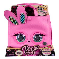 Purse Pets - TOTE BAG LAPIN - ANIMAL INTERACTIF FORMAT SAC À MAIN - Sac pour Enfant Lapin Qui Cligne Des Yeux - À L'Epaule Ou En Bandoulière - Sons Et Modes De Jeu - Jouet Enfant 4 Ans Et +