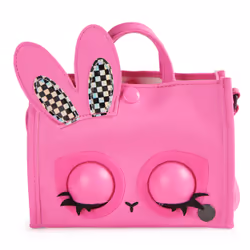 Purse Pets - TOTE BAG LAPIN - ANIMAL INTERACTIF FORMAT SAC À MAIN - Sac pour Enfant Lapin Qui Cligne Des Yeux - À L'Epaule Ou En Bandoulière - Sons Et Modes De Jeu - Jouet Enfant 4 Ans Et +