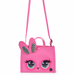 Purse Pets - TOTE BAG LAPIN - ANIMAL INTERACTIF FORMAT SAC À MAIN - Sac pour Enfant Lapin Qui Cligne Des Yeux - À L'Epaule Ou En Bandoulière - Sons Et Modes De Jeu - Jouet Enfant 4 Ans Et + - Vue supplémentaire 5