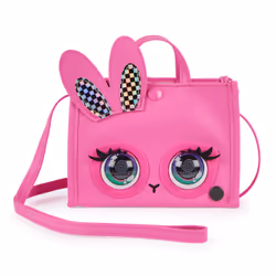 Purse Pets - TOTE BAG LAPIN - ANIMAL INTERACTIF FORMAT SAC À MAIN - Sac pour Enfant Lapin Qui Cligne Des Yeux - À L'Epaule Ou En Bandoulière - Sons Et Modes De Jeu - Jouet Enfant 4 Ans Et + - Vue supplémentaire 6
