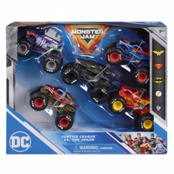 PACK DE 5 VEHICULES DIE-CAST 1:64 DC COMICS Monster Jam