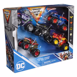 PACK DE 5 VEHICULES DIE-CAST 1:64 DC COMICS Monster Jam - Vue supplémentaire 4