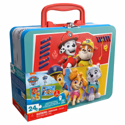 PAW Patrol GRANDE VALISETTE METAL 2 PUZZLES LENTICULAIRES La Pat' Patrouille