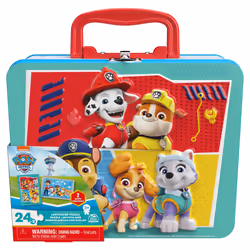 PAW Patrol GRANDE VALISETTE METAL 2 PUZZLES LENTICULAIRES La Pat' Patrouille
