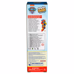 Games LA PAT PATROUILLE - TOUR JENGA La Pat' Patrouille - Paw Patrol - Jeu de Société Tour À Construire Pat' Patrouille - 48 Blocs Et 1 Dé - Jeu d'Équilibre Patience Raisonnement - Jouet Enfant 4 Ans et +