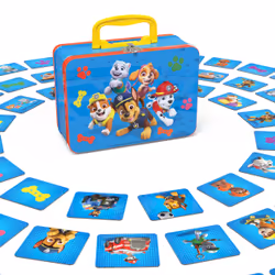 Games PAT PATROUILLE - Memo Valisette La Pat Patrouille - Jeu De Société Paw Patrol - Jeu De Mémoire Concentration 72 Cartes Pour Collecter 36 Paires Héros Pat Patrouille - Jouet Enfant 3 Ans Et +