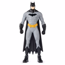 DC Comics , Figurine articulée Batman, 24,1 cm, jouets pour garçons et filles à partir de 3 ans, 3 an(s), Noir, Gris