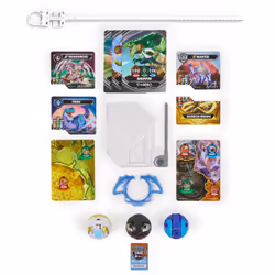 Bakugan 3.0 - STARTER PACK - 2 Billes , 1 Bille Special Attack, 1 Anneau de Combat, 1 Carte Lanceur et 9 Cartes - Collection Jouet - Jouet Enfant 6 Ans Et + - Modèle Aléatoire