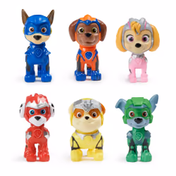 PAW Patrol - La Super Patrouille Le Film - Multipack 6 Figurines - Figurine Pat Patrouille À Collectionner - Chase Marcus Ruben Stella Rocky Zuma - Pat Patrouille Jouet - Jouet Enfant 3 Ans et +