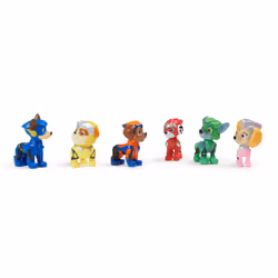 PAW Patrol - La Super Patrouille Le Film - Multipack 6 Figurines - Figurine Pat Patrouille À Collectionner - Chase Marcus Ruben Stella Rocky Zuma - Pat Patrouille Jouet - Jouet Enfant 3 Ans et +