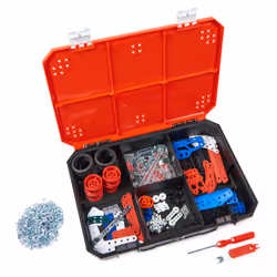 Meccano - MALLETTE DE CONSTRUCTION 5 MODELES - 5 Modèles Iconiques Aux Couleurs De La France A Construire - Mallette de Rangement - Jeu Construction Avec 2 Outils - Jouet Enfant 10 Ans et +