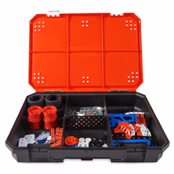Meccano - MALLETTE DE CONSTRUCTION 5 MODELES - 5 Modèles Iconiques Aux Couleurs De La France A Construire - Mallette de Rangement - Jeu Construction Avec 2 Outils - Jouet Enfant 10 Ans et + - Vue supplémentaire 8