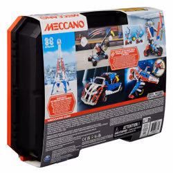 Meccano - MALLETTE DE CONSTRUCTION 5 MODELES - 5 Modèles Iconiques Aux Couleurs De La France A Construire - Mallette de Rangement - Jeu Construction Avec 2 Outils - Jouet Enfant 10 Ans et + - Vue supplémentaire 9