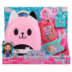 Gabby's Dollhouse , Coffret de voyage Gabby Girl C'est parti, jouets pour jeux de rôle de voyage, jouet passeport, jouet téléphone et charm boussole, jouets pour filles et garçons à partir de 3 ans