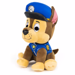GUND LA PAT’ PATROUILLE - PELUCHE 25 CM CHASE - Peluche Chase Taille 25 cm - Lavable En Surface - Jouet Premier Age - 6058444 - Jouet Bébé 12 Mois et +