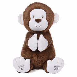 Spin Master Clappy Le Singe Animé Gund, 0,83 an(s), LR6, Piles fournies