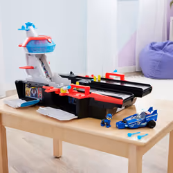 PAW Patrol - La Super Patrouille Le Film - Quartier Général Marine - Voiture Figurine Pat Patrouille À Collectionner - Sons E ...