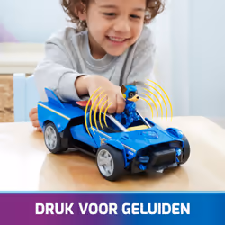 PAW Patrol - La Super Patrouille Le Film - Véhicule Deluxe Chase - Voiture Figurine Figurine Pat Patrouille À Collectionner - Sons Et Lumières - Pat Patrouille Jouet - Voiture pour Enfant 3 Ans et + - Vue supplémentaire 5