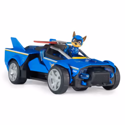 PAW Patrol - La Super Patrouille Le Film - Véhicule Deluxe Chase - Voiture Figurine Figurine Pat Patrouille À Collectionner - Sons Et Lumières - Pat Patrouille Jouet - Voiture pour Enfant 3 Ans et + - Vue supplémentaire 8