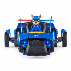 PAW Patrol - La Super Patrouille Le Film - Véhicule Deluxe Chase - Voiture Figurine Figurine Pat Patrouille À Collectionner - Sons Et Lumières - Pat Patrouille Jouet - Voiture pour Enfant 3 Ans et + - Vue supplémentaire 9