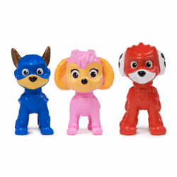 PAW Patrol : La Super Patrouille le film, Coffret cadeau de 3 figurines Pup Squad avec figurines Chase, Stella et Marcus Super-Chiots, jouets pour filles et garçons à partir de 3 ans