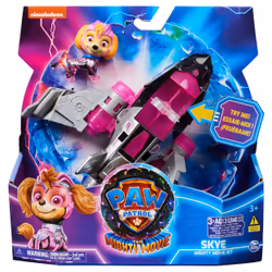 PAW Patrol - La Super Patrouille Le Film - Véhicule + Figurine Stella - Voiture Figurine Pat Patrouille À Collectionner - Son ...