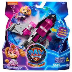 PAW Patrol - La Super Patrouille Le Film - Véhicule + Figurine Stella - Voiture Figurine Pat Patrouille À Collectionner - Sons Lumières - Pat Patrouille Jouet - Voiture pour Enfant 3 Ans et +