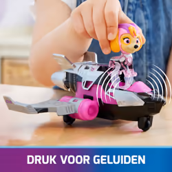 PAW Patrol - La Super Patrouille Le Film - Véhicule + Figurine Stella - Voiture Figurine Pat Patrouille À Collectionner - Sons Lumières - Pat Patrouille Jouet - Voiture pour Enfant 3 Ans et + - Vue supplémentaire 4