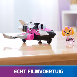 PAW Patrol - La Super Patrouille Le Film - Véhicule + Figurine Stella - Voiture Figurine Pat Patrouille À Collectionner - Sons Lumières - Pat Patrouille Jouet - Voiture pour Enfant 3 Ans et + - Vue supplémentaire 6