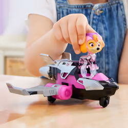 PAW Patrol - La Super Patrouille Le Film - Véhicule + Figurine Stella - Voiture Figurine Pat Patrouille À Collectionner - Sons Lumières - Pat Patrouille Jouet - Voiture pour Enfant 3 Ans et + - Vue supplémentaire 7