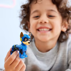 PAW Patrol - La Super Patrouille Le Film - Véhicule + Figurine Chase - Voiture Figurine Pat Patrouille À Collectionner - Sons Lumières - Pat Patrouille Jouet - Voiture pour Enfant 3 Ans et + - Vue supplémentaire 7