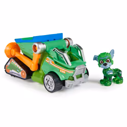 PAW Patrol - La Super Patrouille Le Film - Véhicule + Figurine Rocky - Voiture Figurine Pat Patrouille À Collectionner - Sons ...