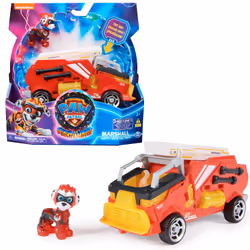 PAW Patrol - La Super Patrouille Le Film - Véhicule + Figurine Marcus - Voiture Figurine Pat Patrouille À Collectionner - Son ...