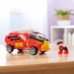 PAW Patrol - La Super Patrouille Le Film - Véhicule + Figurine Marcus - Voiture Figurine Pat Patrouille À Collectionner - Sons Lumières - Pat Patrouille Jouet - Voiture pour Enfant 3 Ans et + - Vue supplémentaire 9