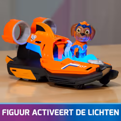 PAW Patrol - La Super Patrouille Le Film - Véhicule + Figurine Zuma - Voiture Figurine Pat Patrouille À Collectionner - Sons Lumières - Pat Patrouille Jouet - Voiture pour Enfant 3 Ans et + - Vue supplémentaire 5