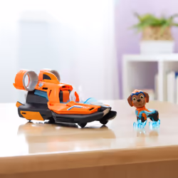 PAW Patrol - La Super Patrouille Le Film - Véhicule + Figurine Zuma - Voiture Figurine Pat Patrouille À Collectionner - Sons Lumières - Pat Patrouille Jouet - Voiture pour Enfant 3 Ans et + - Vue supplémentaire 7