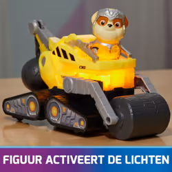 PAW Patrol - La Super Patrouille Le Film - Véhicule + Figurine Ruben - Voiture Figurine Pat Patrouille À Collectionner - Sons Lumières - Pat Patrouille Jouet - Voiture pour Enfant 3 Ans et + - Vue supplémentaire 6